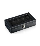 Designhütte - Uhrenbox - Solid 10 Schwarz 70005-130