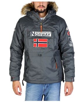 Geographical Norway Bekleidung Boomerang-man-darkgrey Jacken Kaufen Frontansicht