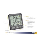 TFA - Funk-Thermometer mit 2 Sendern TRIO 30.3062.10 - grau