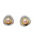 ARS Silberohrstecker mit 750 Gelbgold und Perlen 15434