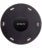 LVSUN Smart LS-6U 6-Port USB-Ladestation Steckdose max. 10200 mA 6 x USB