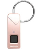 Movelly Fingerprint Padlock Gepäckschloss, 6 cm, Pink
