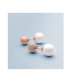 Bering Ladies 703-395-05 stud earrings, ear jewellery pink gold