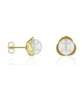 Luna-Pearls Ohrringe 585 Gelbgold Süßwasser-Zuchtperle - 311.1961