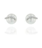 Luna-Pearls Ohrringe 750 WG Brillant H SI 0,09 ct. Südsee-Zuchtperle - 314.0304