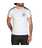 Aquascutum - Clothing - T-shirts - QMT017M0-01 - Men - white,saddlebrown