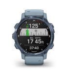 Garmin - 010-02403-07 - Smartwatch - Descent™ Mk2S - Light blue/blue silicone strap blue