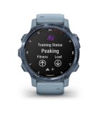 Garmin - 010-02403-07 - Smartwatch - Descent™ Mk2S - Hellblau/Blau Silikonarmband blau