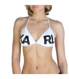Karl Lagerfeld Bekleidung KL21WTP05-White Bademode Kaufen Frontansicht