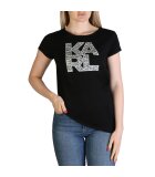 Karl Lagerfeld Bekleidung KL21WTS01-Black T-Shirts und Polo-Shirts Kaufen Frontansicht