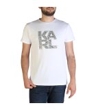 Karl Lagerfeld Bekleidung KL21MTS01-White T-Shirts und Polo-Shirts Kaufen Frontansicht
