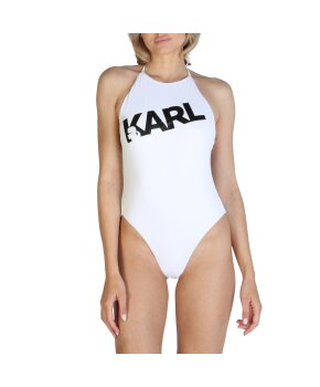 Karl Lagerfeld Bekleidung KL21WOP03-White Bademode Kaufen Frontansicht