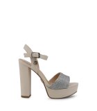 Laura Biagiotti Schuhe 6117-NABUK-WHITE Schuhe, Stiefel, Sandalen Kaufen Frontansicht