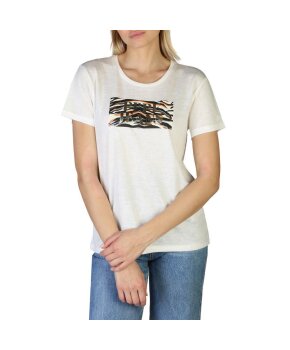 Pepe Jeans Bekleidung CAITLIN-PL505145-WHITE T-Shirts und Polo-Shirts Kaufen Frontansicht