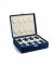 Scatola del Tempo Uhrenaufbewahrung Valigetta 8 blue/off-white Uhrenkoffer Kaufen Frontansicht