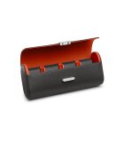 Scatola del Tempo Uhrenaufbewahrung Pochette grey/orange Uhrenetuis Kaufen Frontansicht