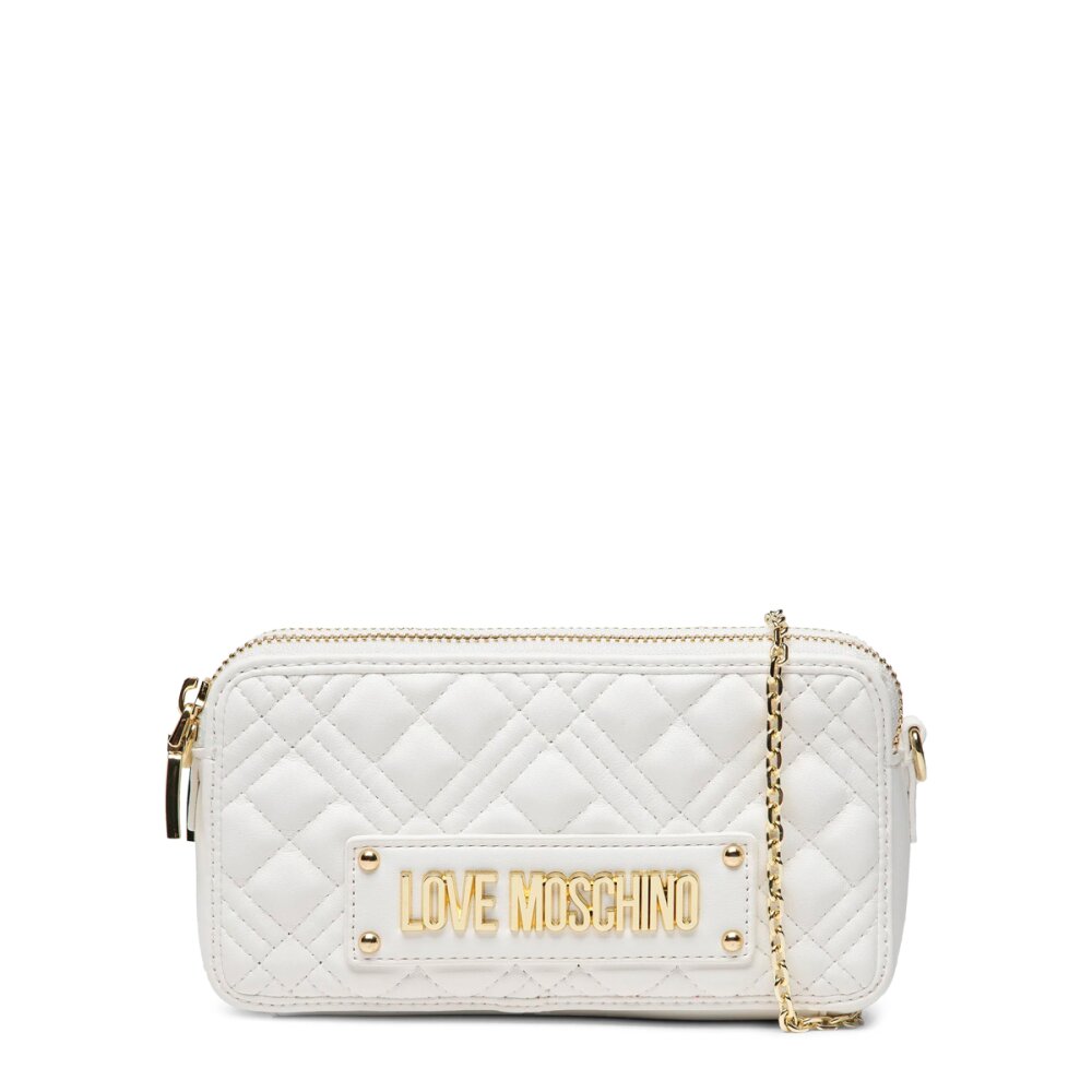 Love moschino quilted clutch bag
