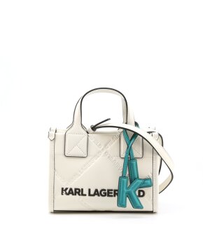 Karl Lagerfeld Taschen und Koffer 230W3031BB-A110-OffWhite 2320000877432 Geldbörsen und Kartenetuis Kaufen Frontansicht