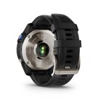 Garmin - 010-02582-55 - D2™ Mach 1 - Smartwatch mit braunem Oxford-Lederarmband und zusaetzlichem Silikonarmband schwarz