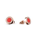 Bering - Gift set_Red - Wristwatch ear studs and Bracelet - Ladies - Quartz - Pebble