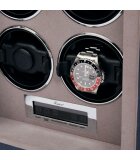 Rapport London - W634 - Watchwinder for 4 watches - Quantum - blue