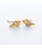 Paul Hewitt - PH-JE-0638 - Earrings - Ladies - yellow gold plated - Sea Shell