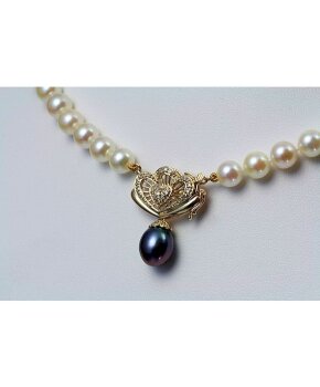 Luna-Pearls Schmuck HKS65-AN0013YB Colliers Halsketten Kaufen Frontansicht