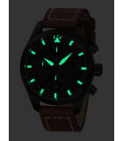 KHS - KHS.AIRBSCXT.LB5 - Wristwatch - Chronograph - Airleader Black Steel XTAC - Men