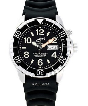 Chris Benz Uhren CB-1000A-KB Taucheruhren Kaufen Frontansicht