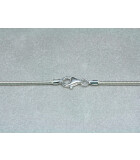 Silberkette Mauskette Silbercollier 45cm