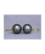 Luna-Pearls Tahiti Pareloorhangers 9-10mm 750/- geelgoud O83