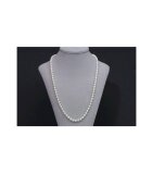 Luna-Pearls - Dames Colliers - Halsketting - 585 / - wit goud - parel - HKS114-AN0093W